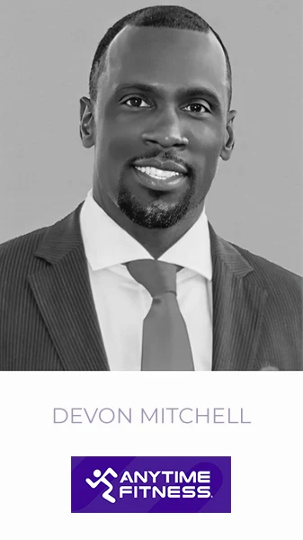 Devon Mitchell is the CEO of DSN Corporation and the Owner of Anytime Fitness Newark, Delaware. Previously an Operations Manager at Boeing, Devon has embarked on an inspiring journey that led him to venture into business ownership. As a trailblazer and member of Self Esteem Brands DE&I committee, Devon aims to motivate and facilitate progress in African American business ownership.